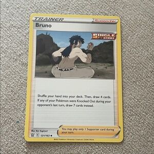 Pokemon Trainer Card - Yellow and Red